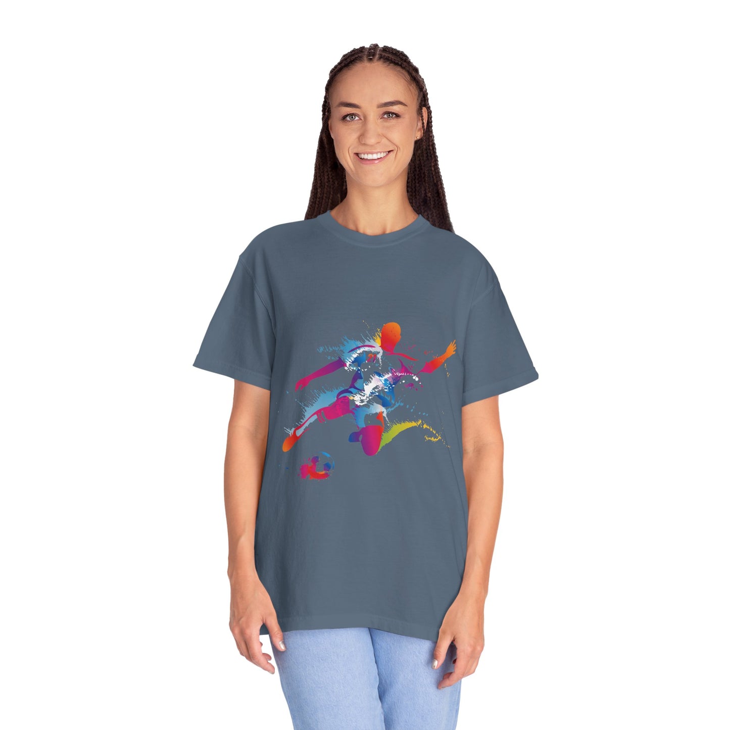 Unisex T-shirt with sports art design