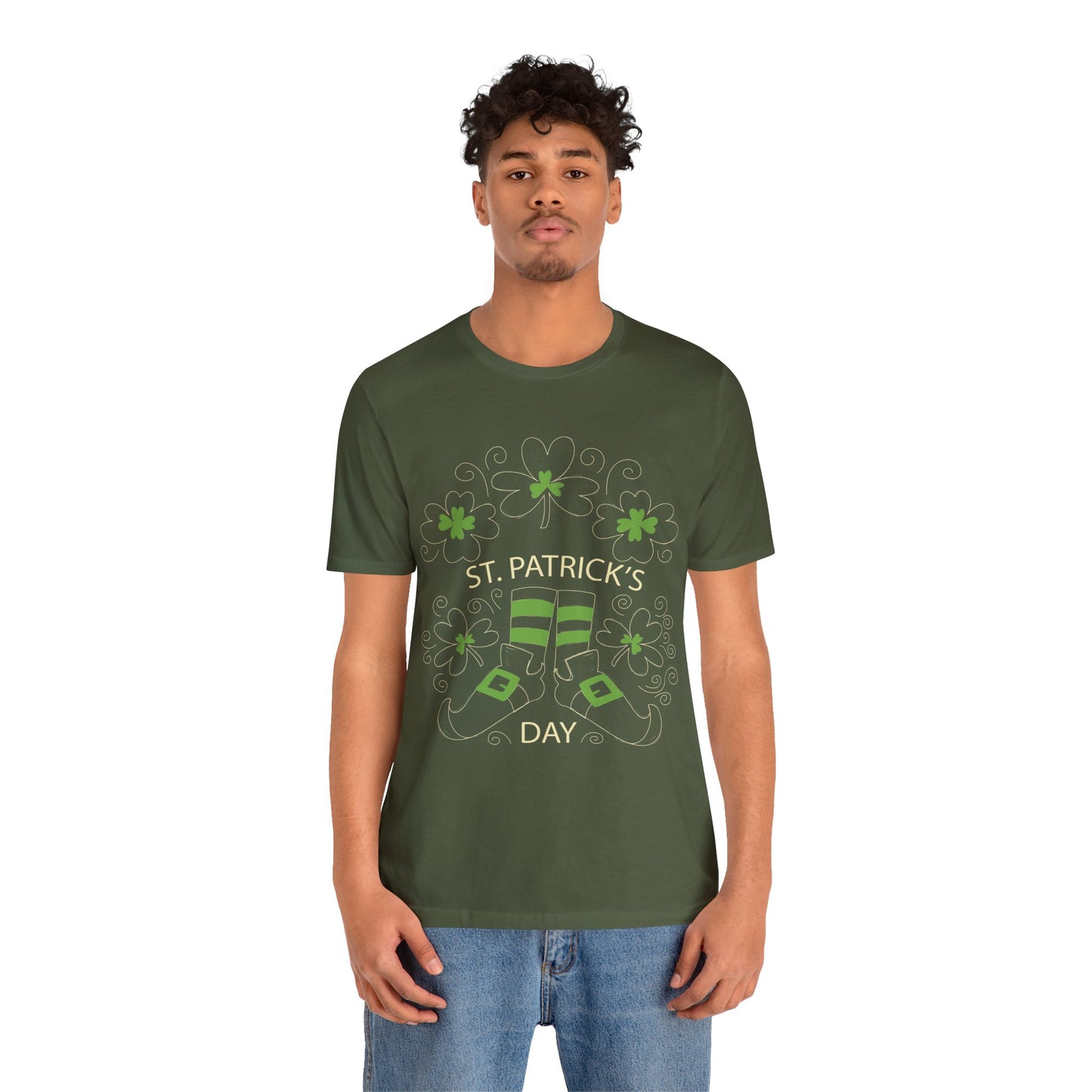 Unisex Cotton Tee Shirt with Lucky Prints