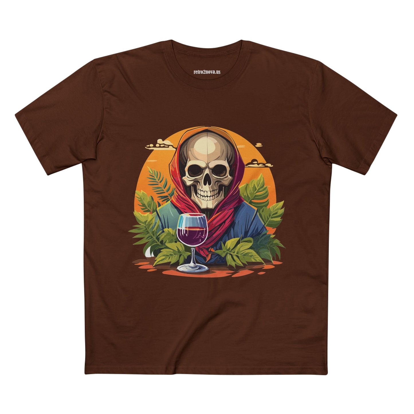 Skull Shirt Skeleton Shirt SS22 Unisex Premium Cotton Tee With Original Art Design Retro2Nova