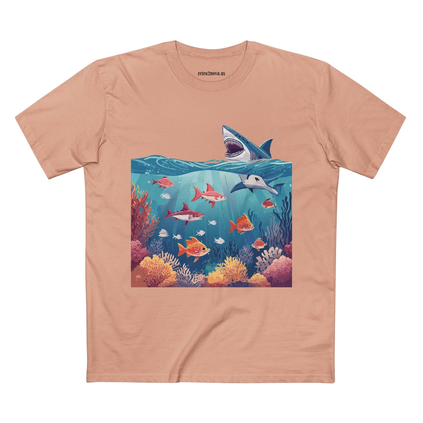 Ocean Pacific OP 8 Unisex Premium Cotton Tee With Original Art Design By Retro2Nova