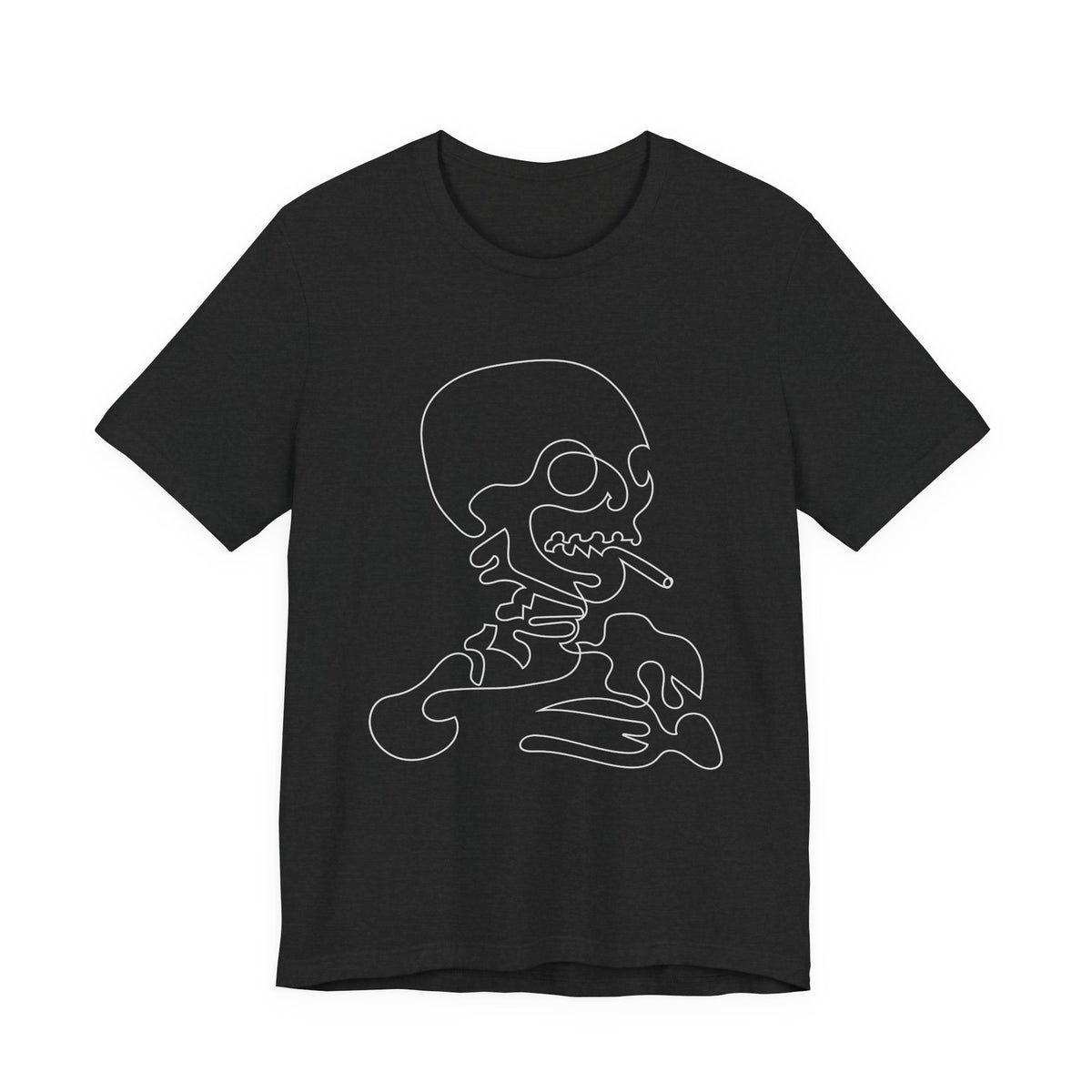 Camiseta unisex de algodón con calavera