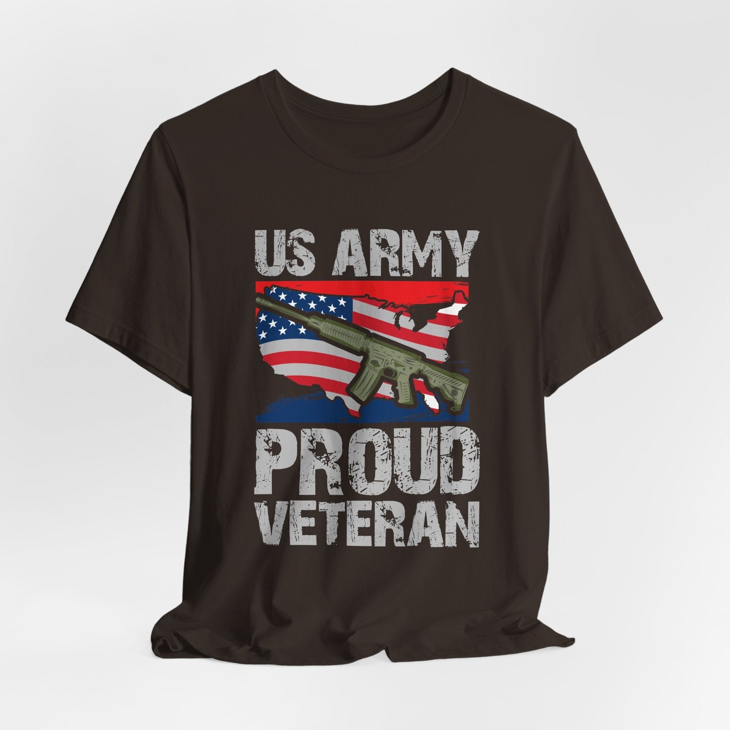 Army Veteran Patriotic Graphic Design Unisex Cotton T-Shirt v21