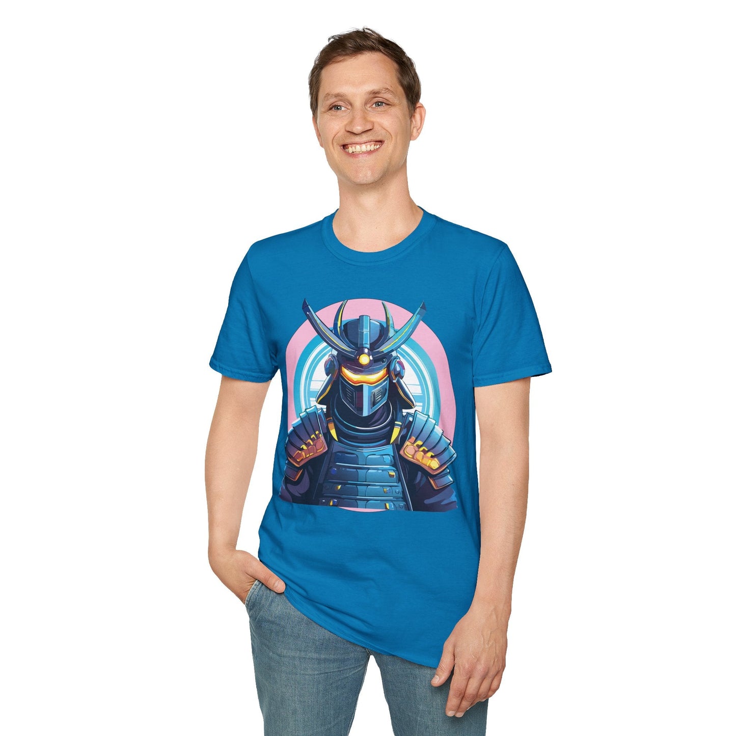 Samurai Shirt Unisex Gildan Softstyle 64000 Tee 100 Percent Ring Spun Cotton Breathable Lightweight