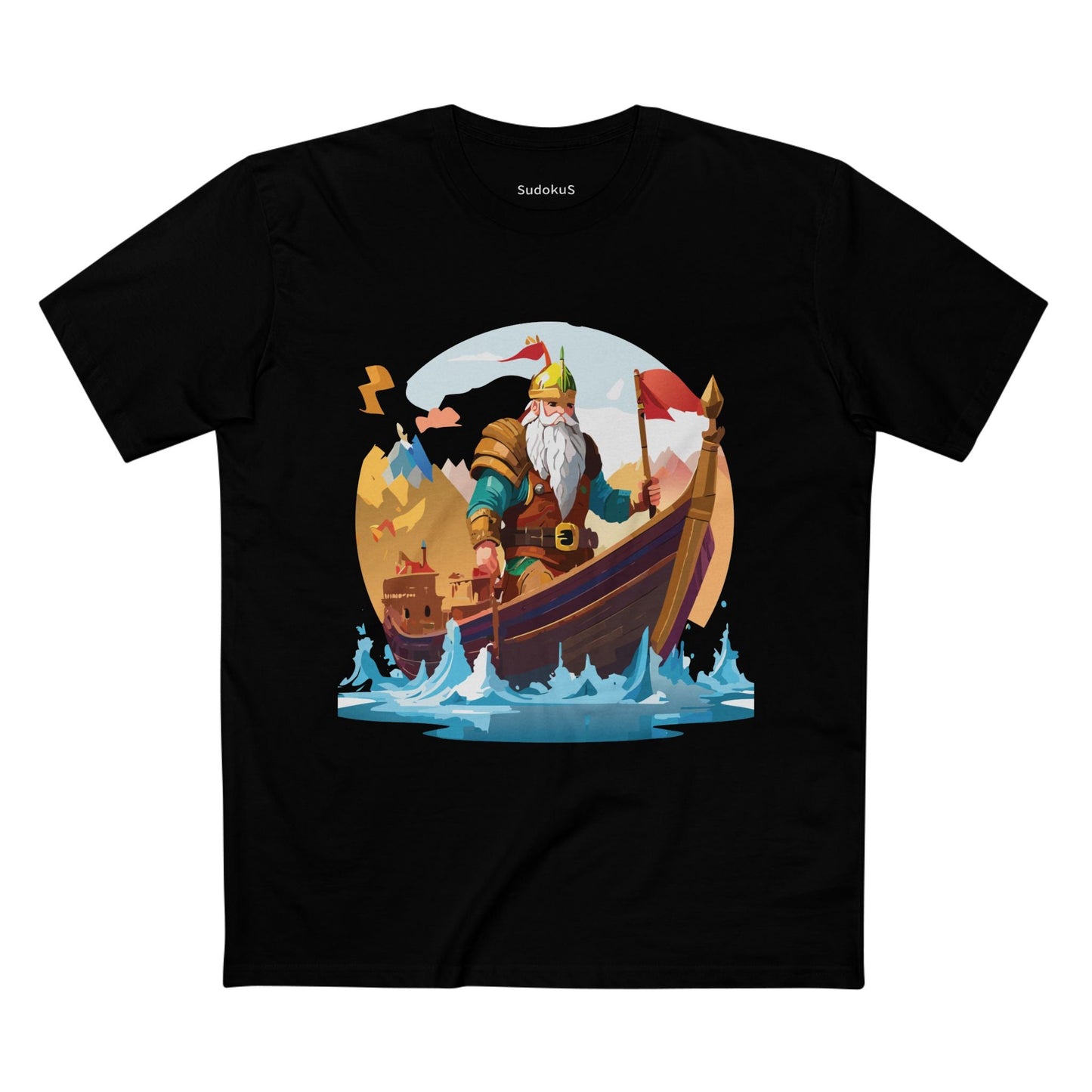 Viking Graphic Unisex 100 Cotton Staple Tee 1
