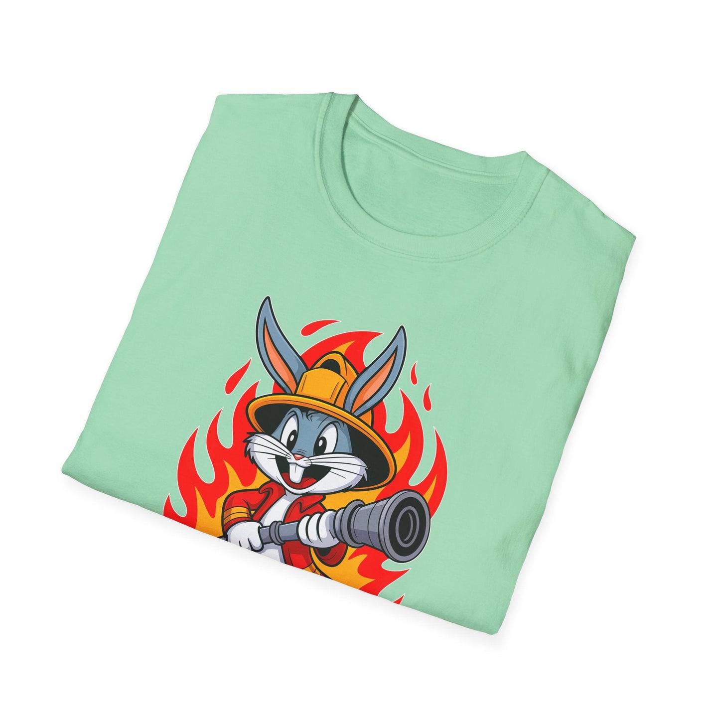 Cartoon Bunny Graphic Unisex Cotton Animal Animation Artwork Design Tee 11