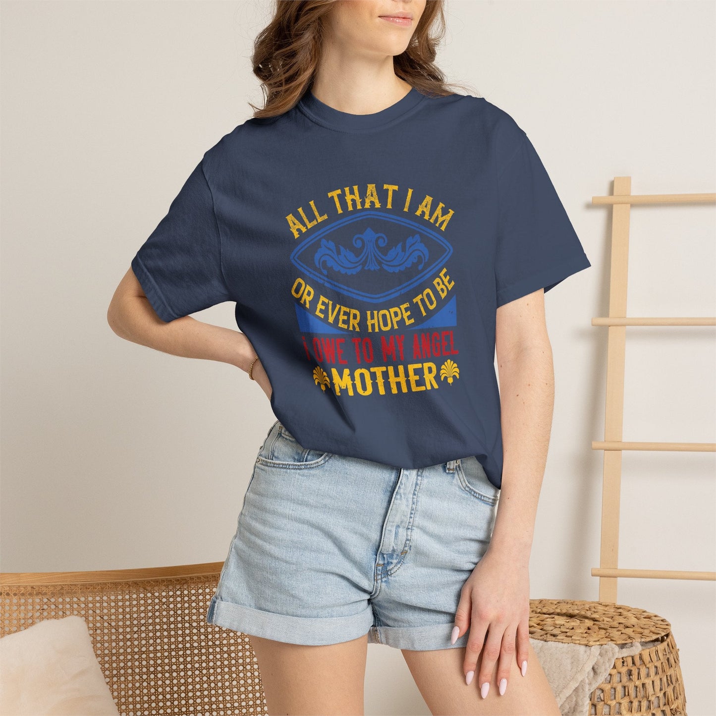 Mom T-shirt Mother Day Mama Tee Unisex Comfort Colors Garment-Dyed Cotton h61
