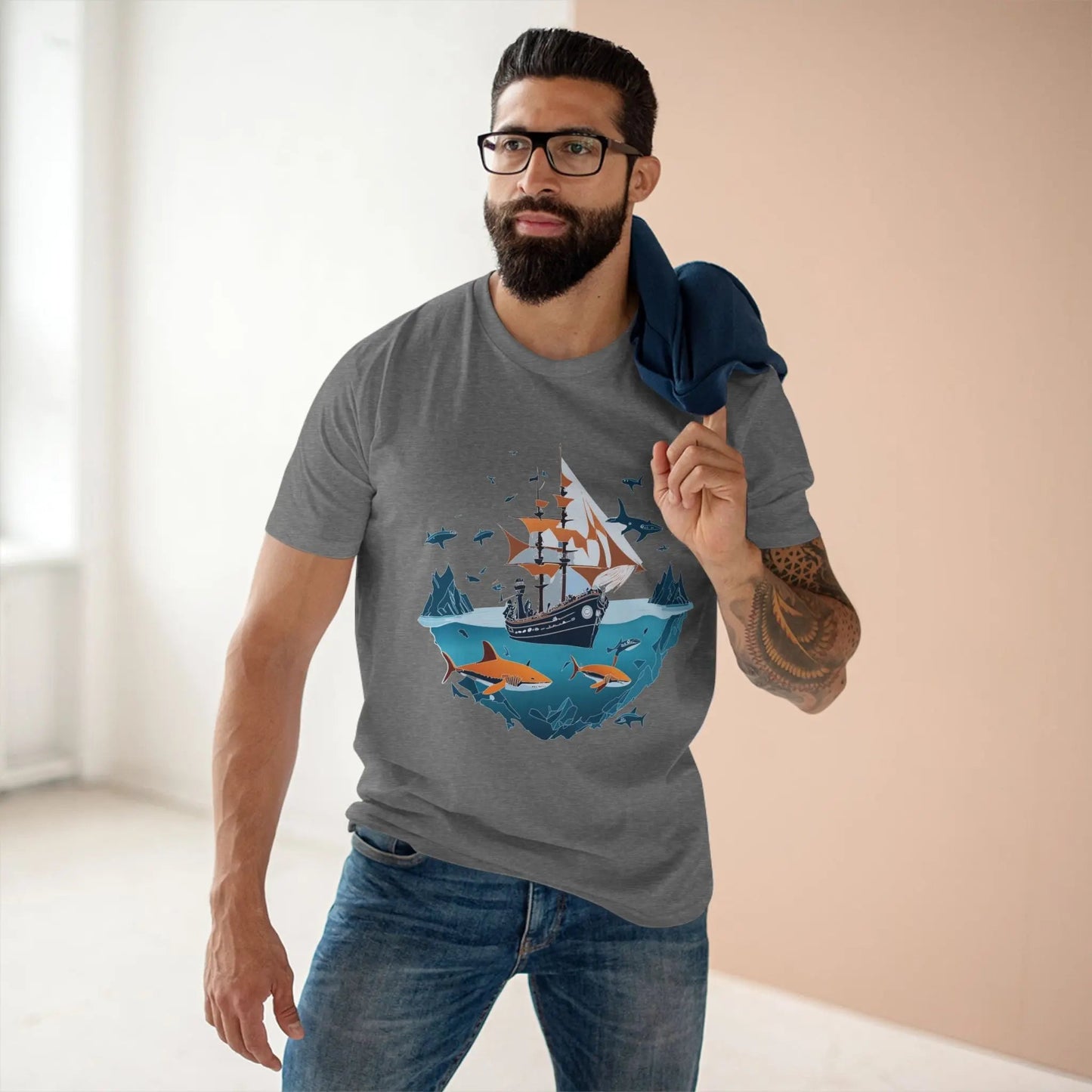 Ocean Coast Graphic Unisex 100 Cotton Staple Tee 31