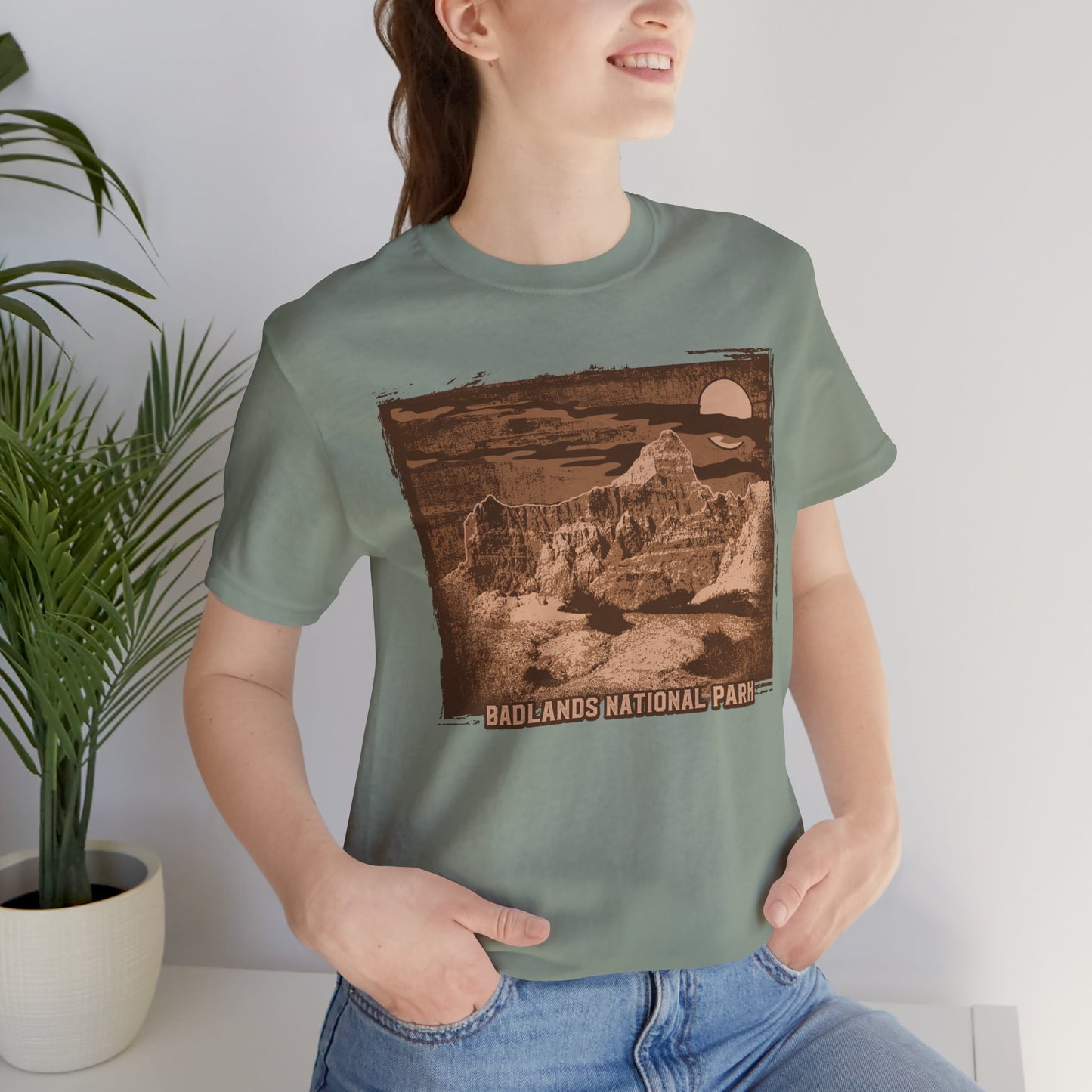 Badlands Retro Poster Graphic Design Tee, Badlands Shirt, Vintage Tees, Art Design T-Shirt, Graphic Tee, Retro Art Shirts