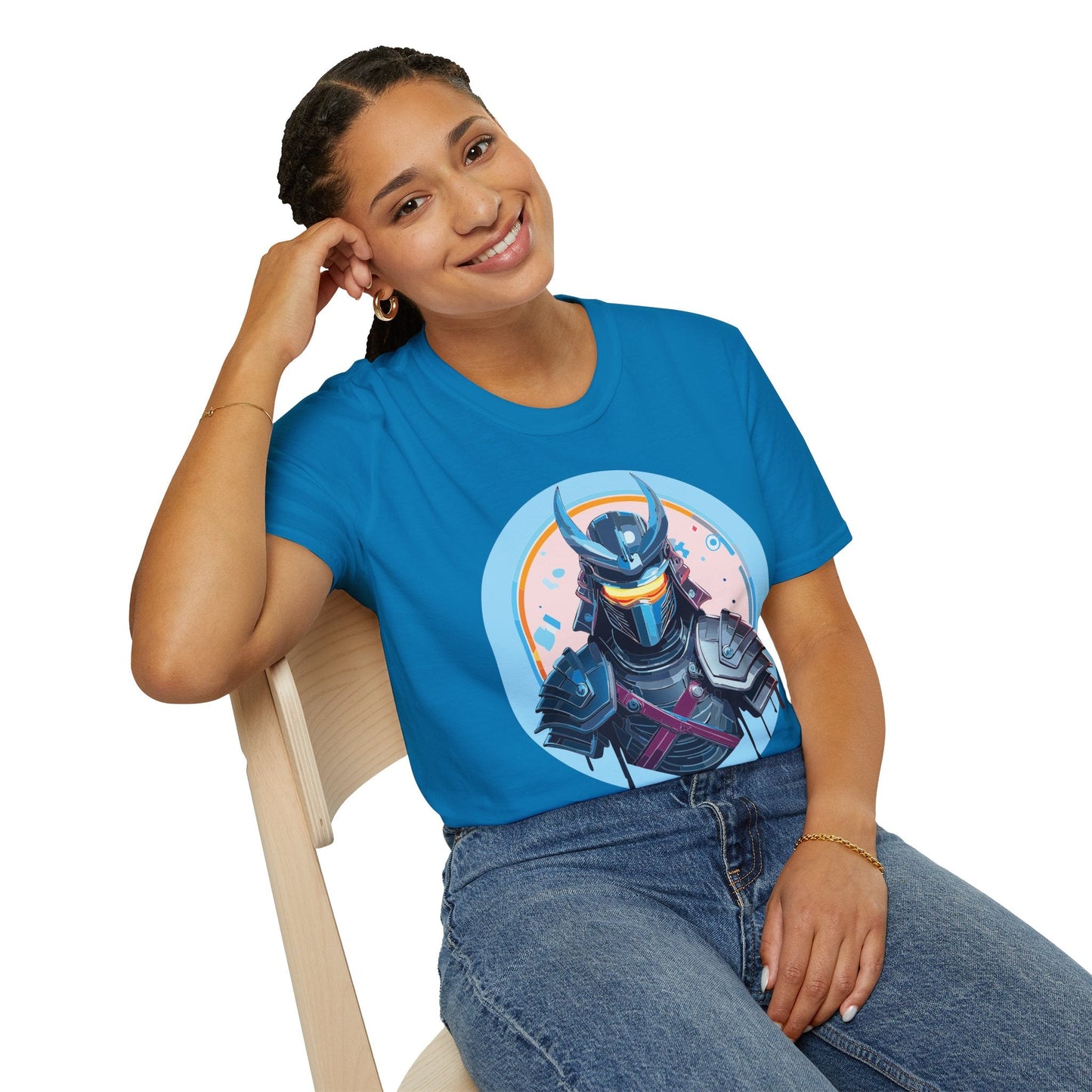 Samurai T Shirt Unisex Softstyle 64000 Tee Lightweight Comfortable 100 Percent Ring Spun Cotton