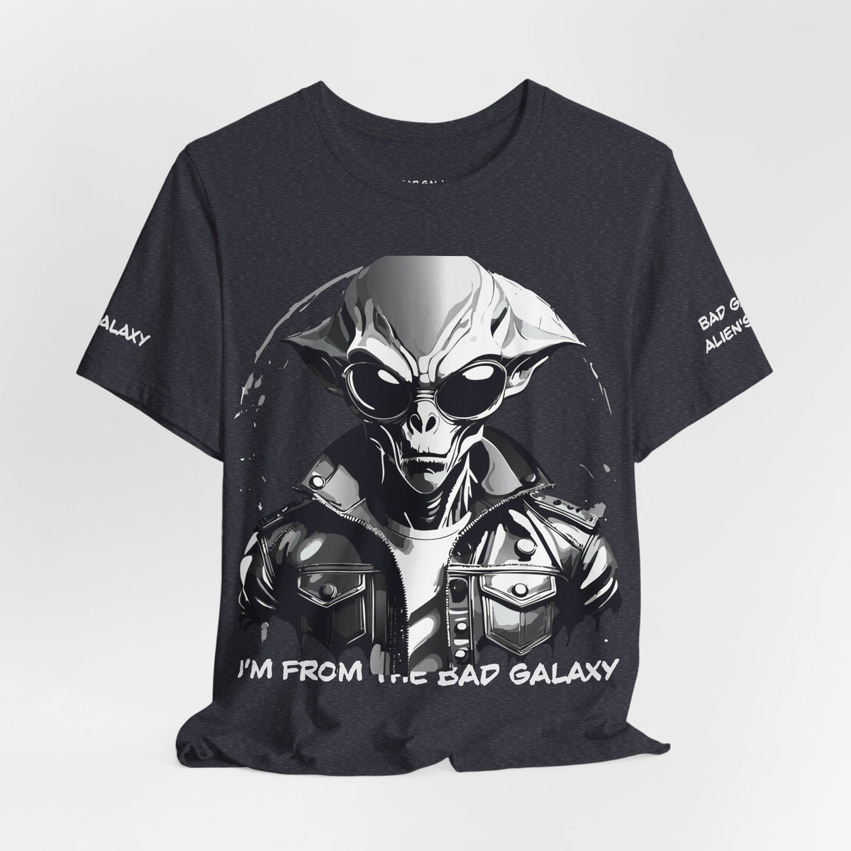 Alien Graphic Unisex Cotton Bella+Canvas Tee with Art Design b82