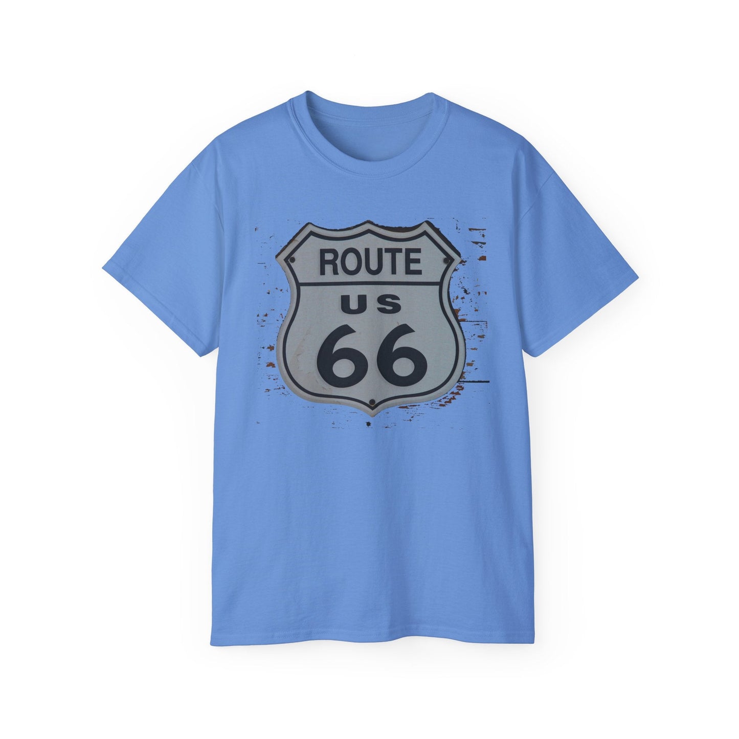 Route 66 Graphic Tee Unisex 100 Cotton with Vintage Art Design