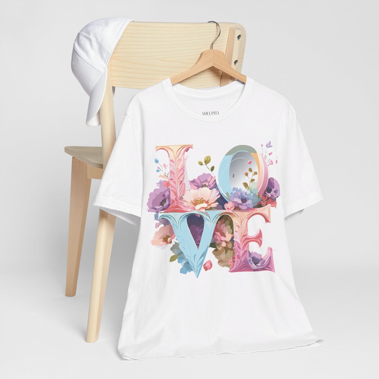 Adelpha Valentine Graphic Tee Unisex Short Sleeve Vintage Inspired Art Design for Everyday Wear