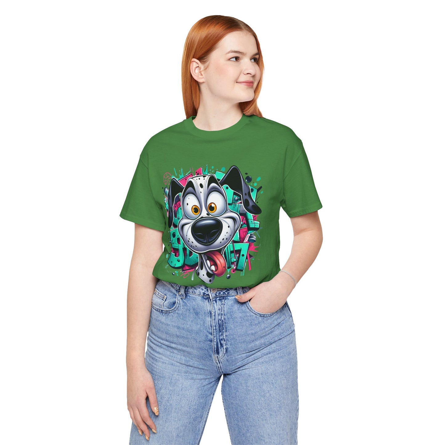 Viki Animal Tees, Dog Tee Shirt, Funny Dog T-Shirt, Art Design Top, Funny Animal T-Shirt, Graphic Tee