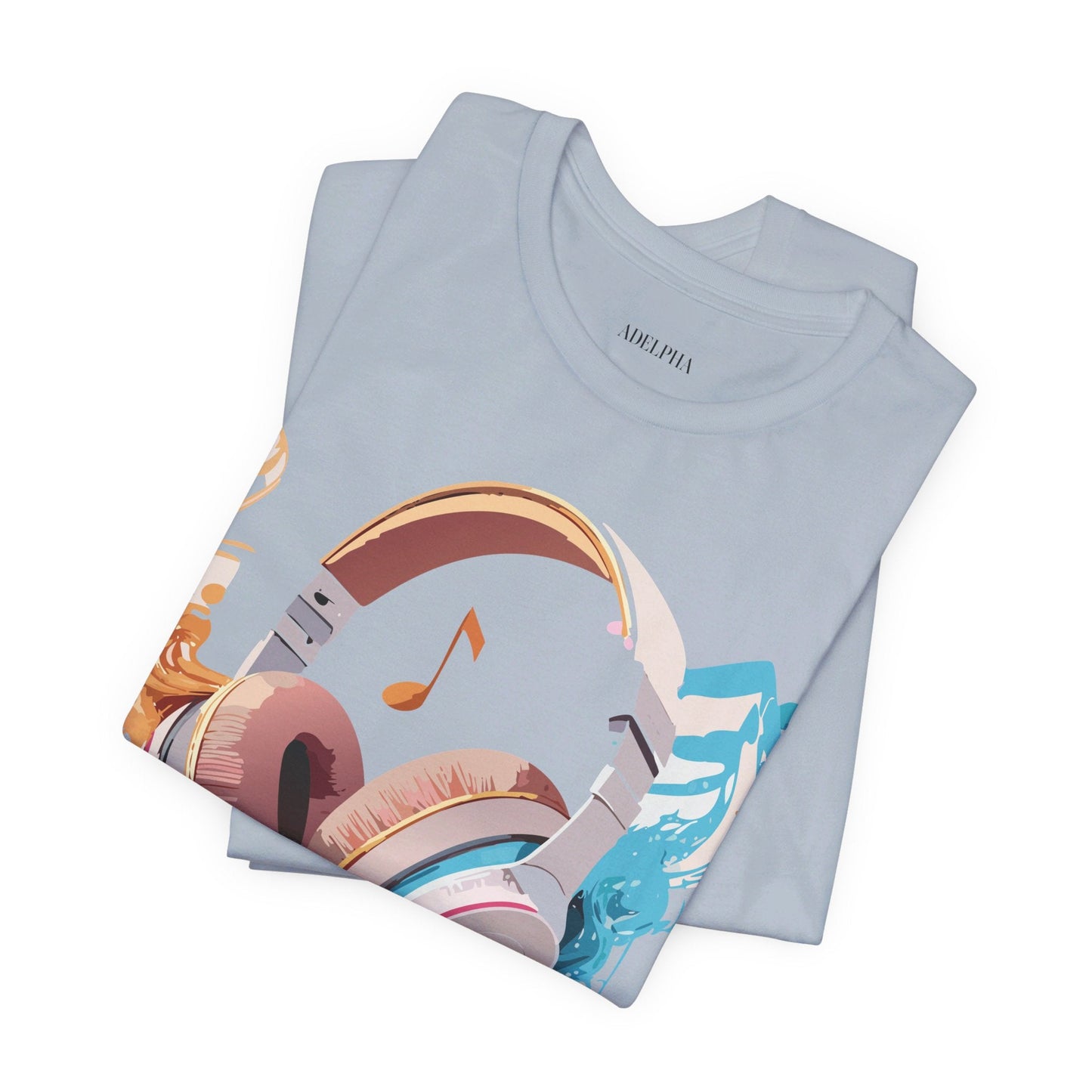 Unisex Graphic T Shirt With Vintage Music Inspired Artwork From Adelpha Short Sleeve Tee