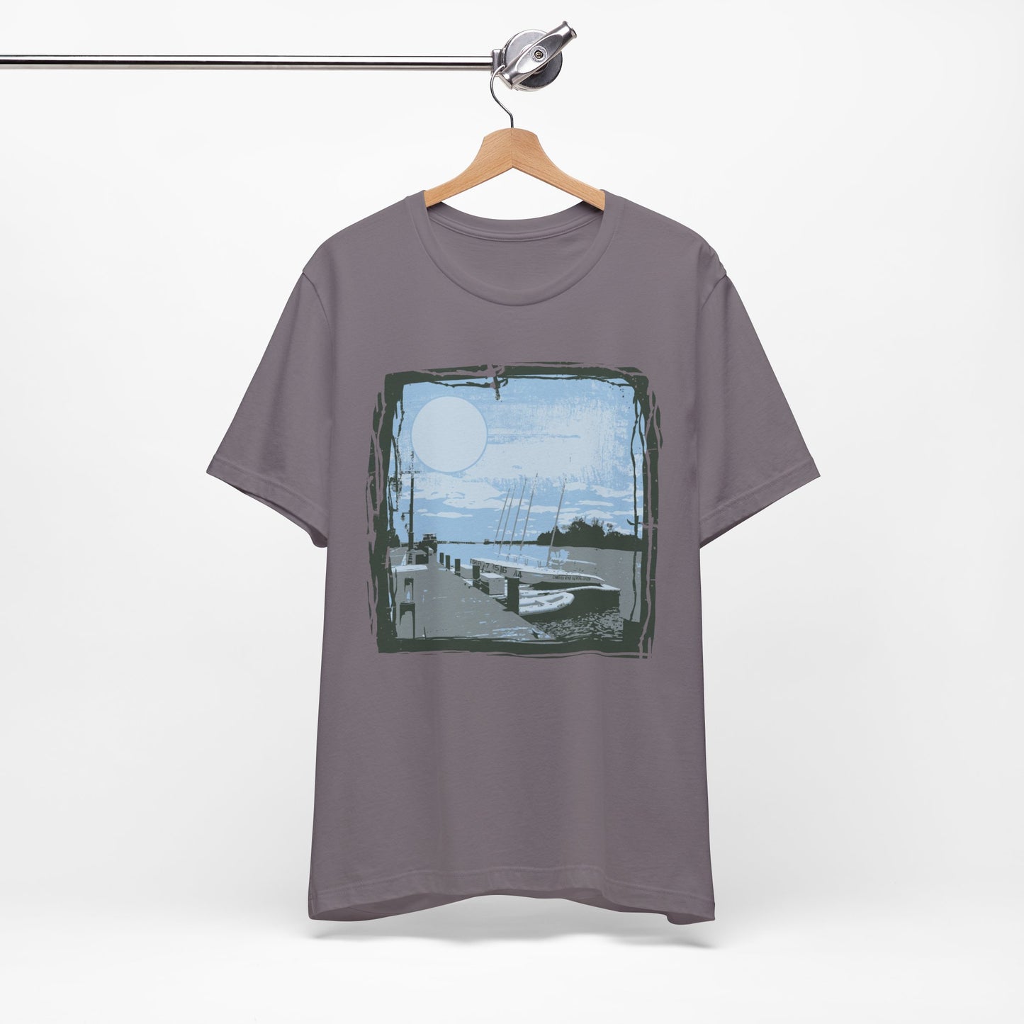 Yacht Club Retro Poster Graphic Design Tee, Yacht Club Shirt, Vintage Tees, Art Design T-Shirt, Graphic Tee, Retro Art Shirts