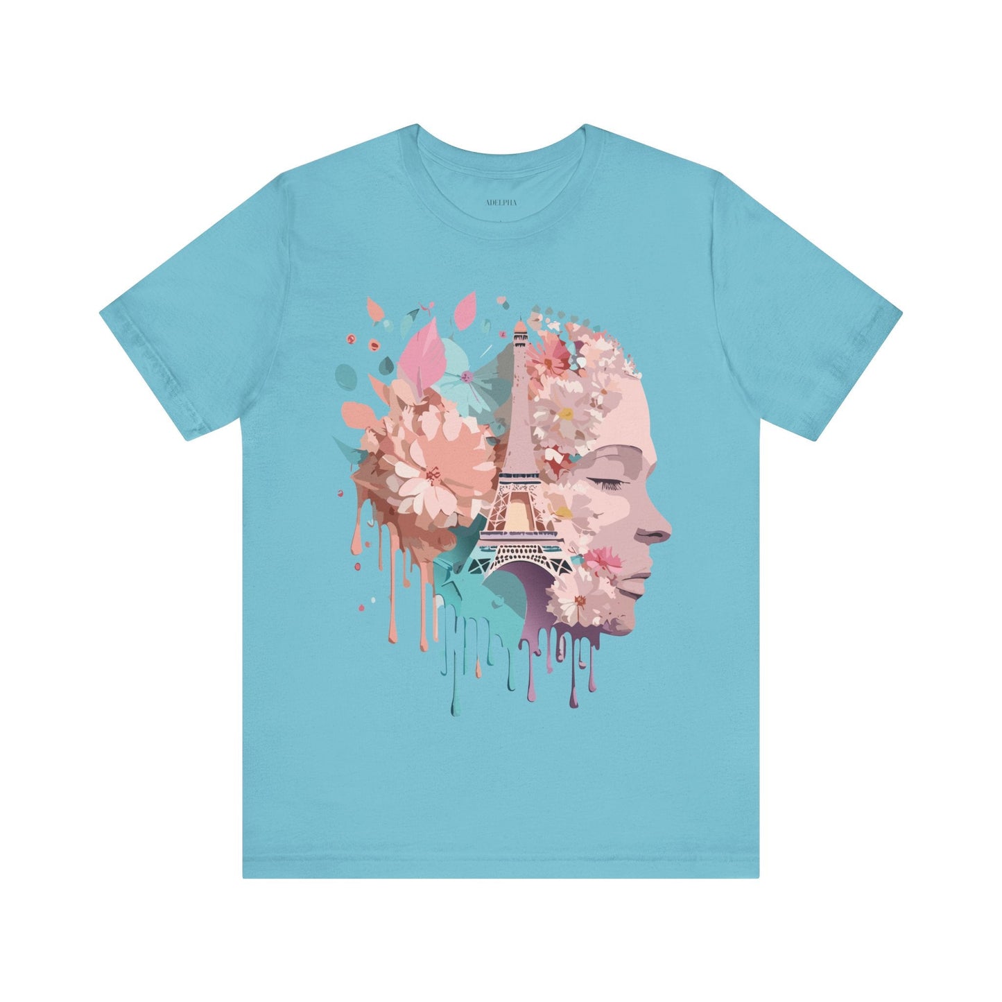 Paris Tourist Shirt Unisex Graphic Tee Featuring Adelpha Vintage Art Design Premium Comfort