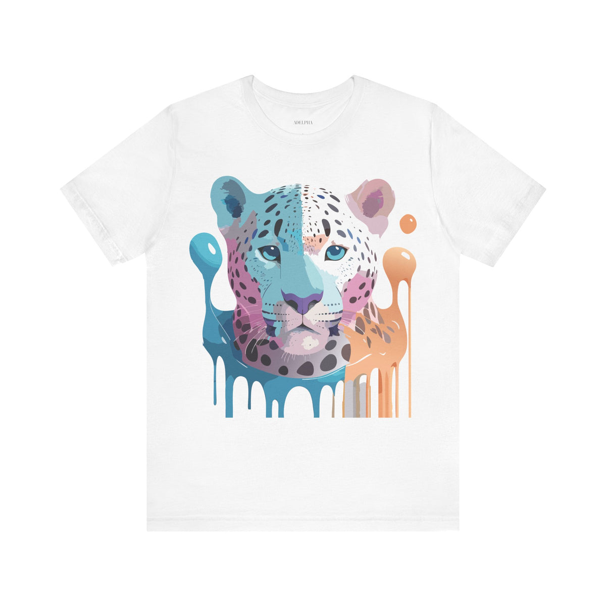 Cheetah Graphic Unisex Cotton Bella+Canvas Tee with Art Animal Design e4