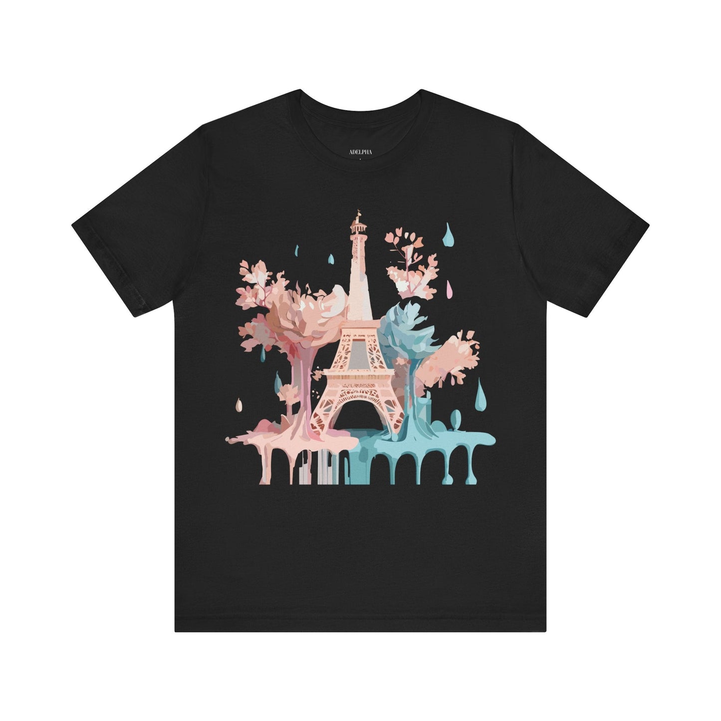 Unisex Paris Graphic Tee By Adelpha Vintage Inspired Tourist Shirt Short Sleeve Collection