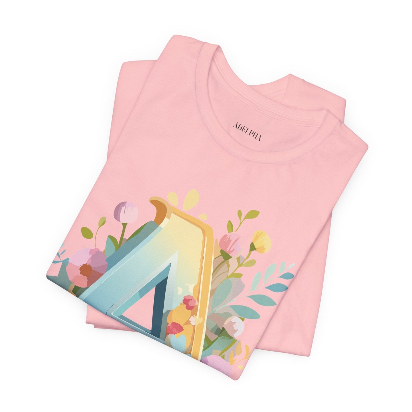 Letter A Shirt Graphic Tee Unisex Vintage Inspired Adelpha Art Jersey Short Sleeve