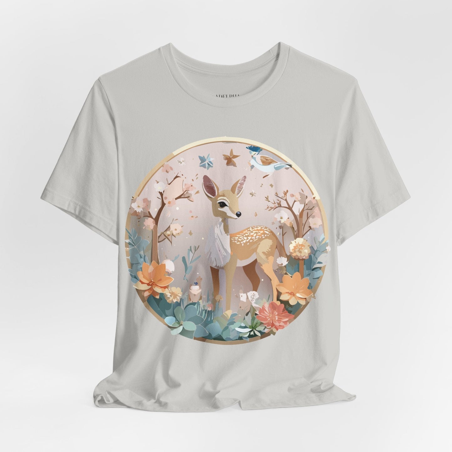 Medallion Graphic Unisex 100 Cotton Vintage Animal Medal Artwork Tee 9