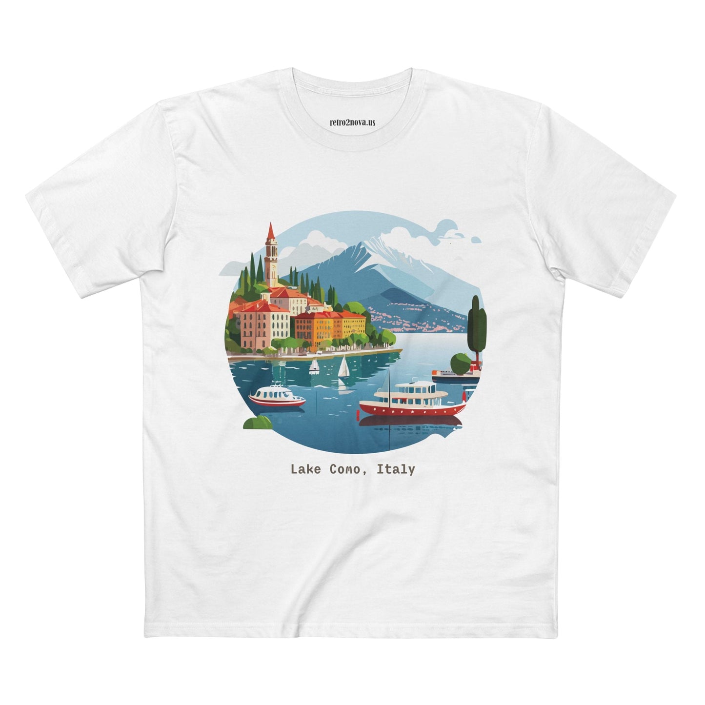 Italy Travel Shirt Unisex Premium Cotton Tee With Original Art Design From Retro2Nova TT73