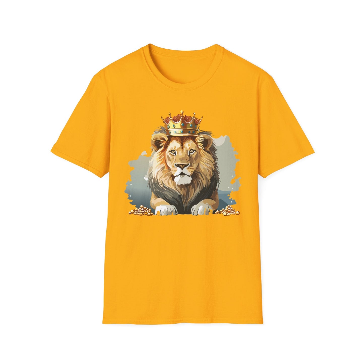 Lion Shirt Unisex Animal Tee Gildan Softstyle 64000 Comfort Fit