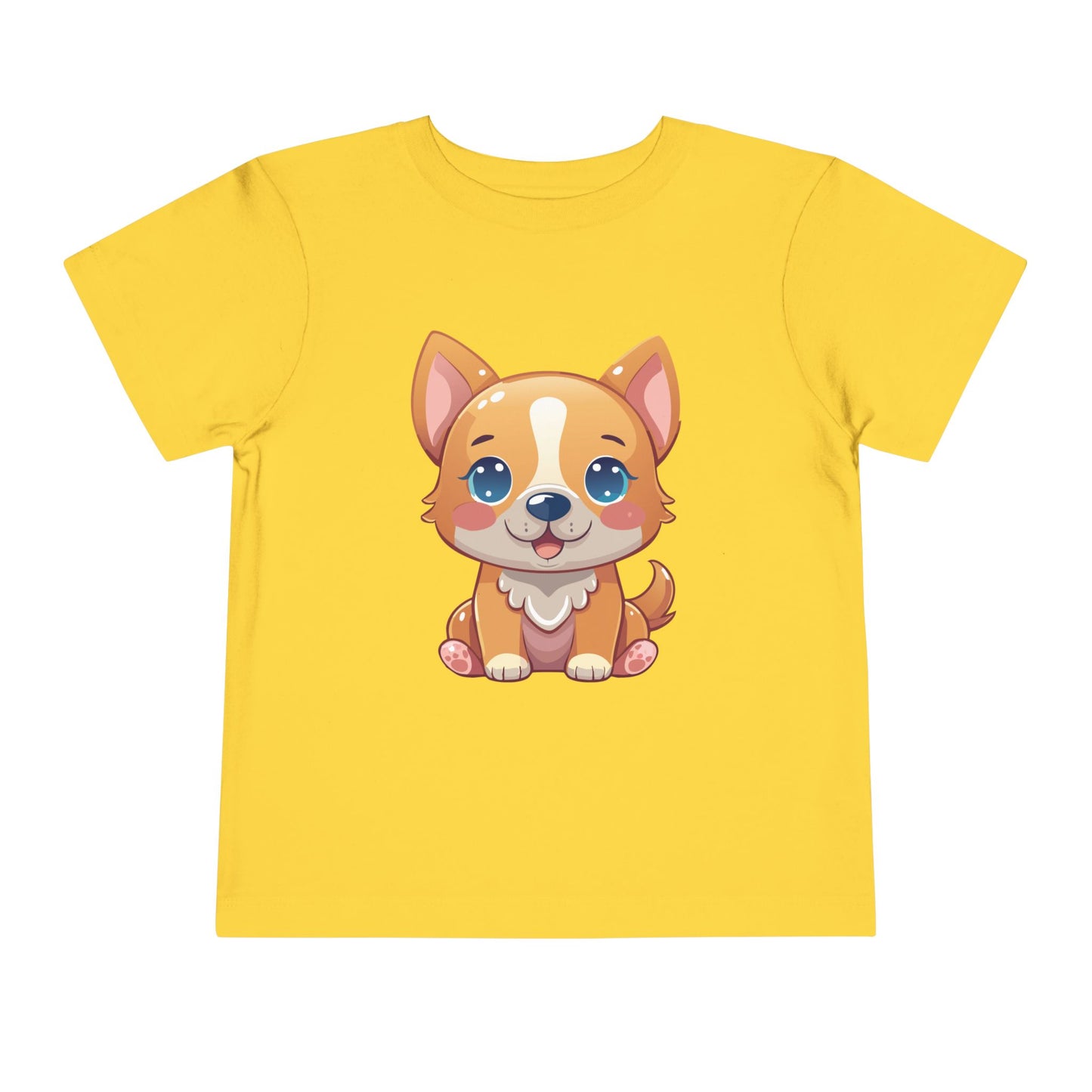 Bonita camiseta de manga corta para niños pequeños con diseño de cachorro: regalo adorable para amantes de las mascotas (2 a 5 años)