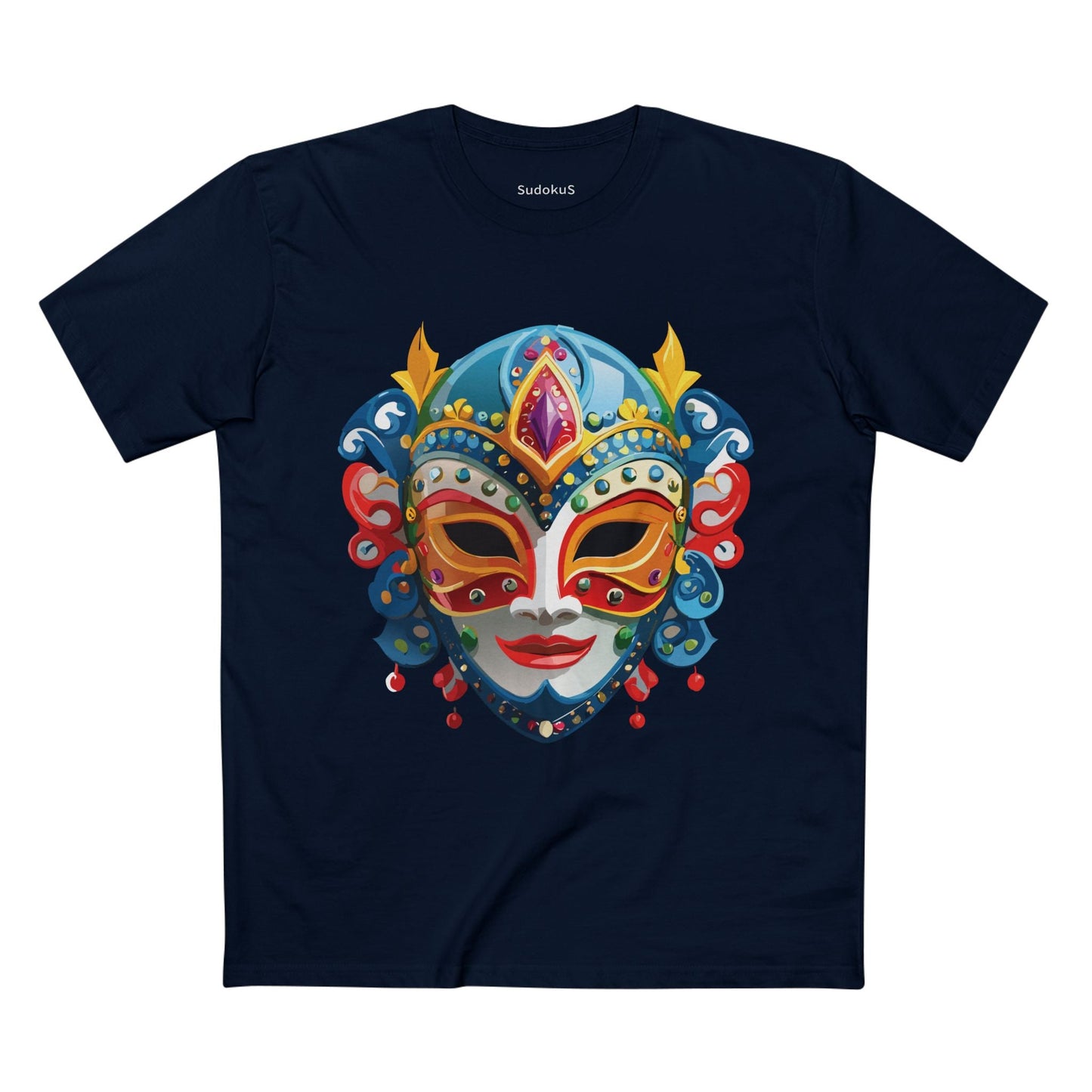 Mask Graphic Unisex 100 Cotton Staple Tee 23