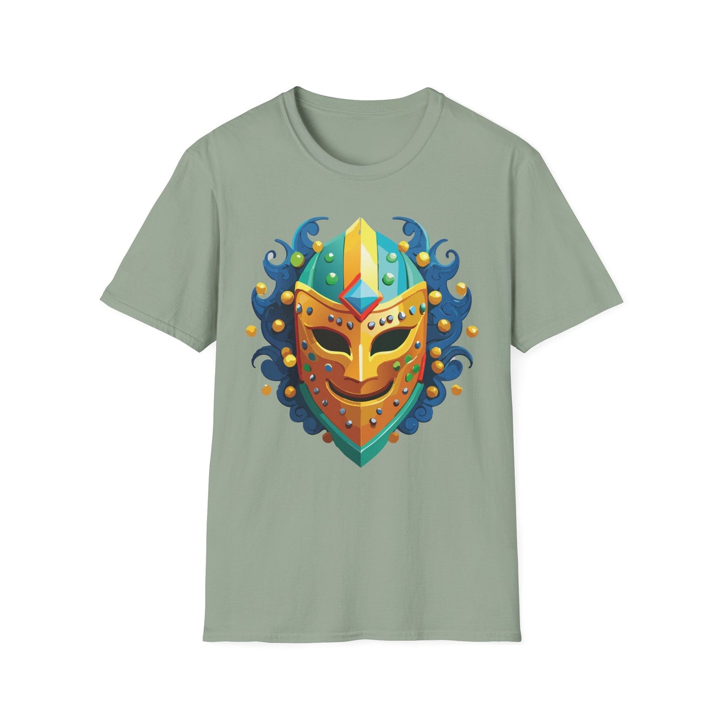 Unisex Mask Tee Shirt Gildan Softstyle 64000 100 Percent Ring Spun Cotton Comfort