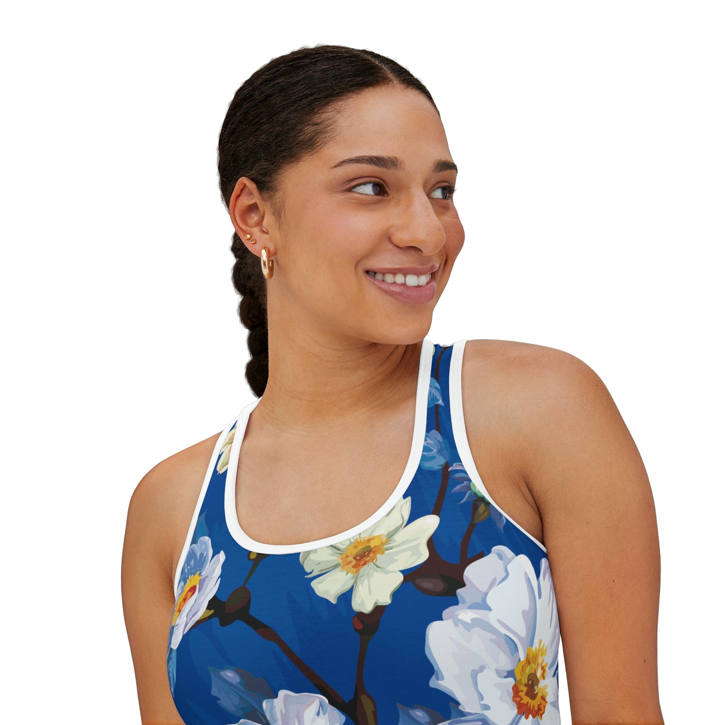 Camiseta de tirantes de verano con estampados florales