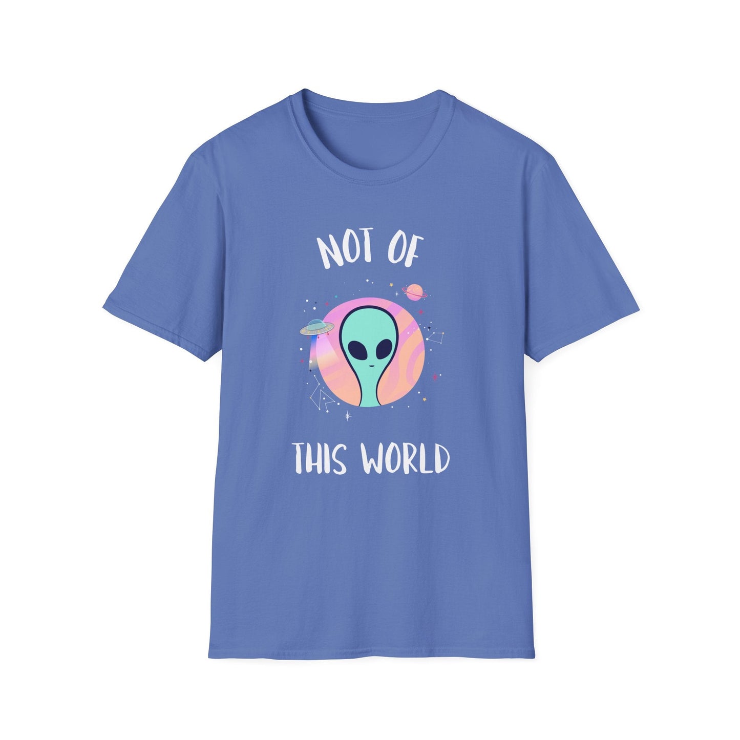 Alien Graphic TShirt  Not Of This World Cute Pastel UFO Tee