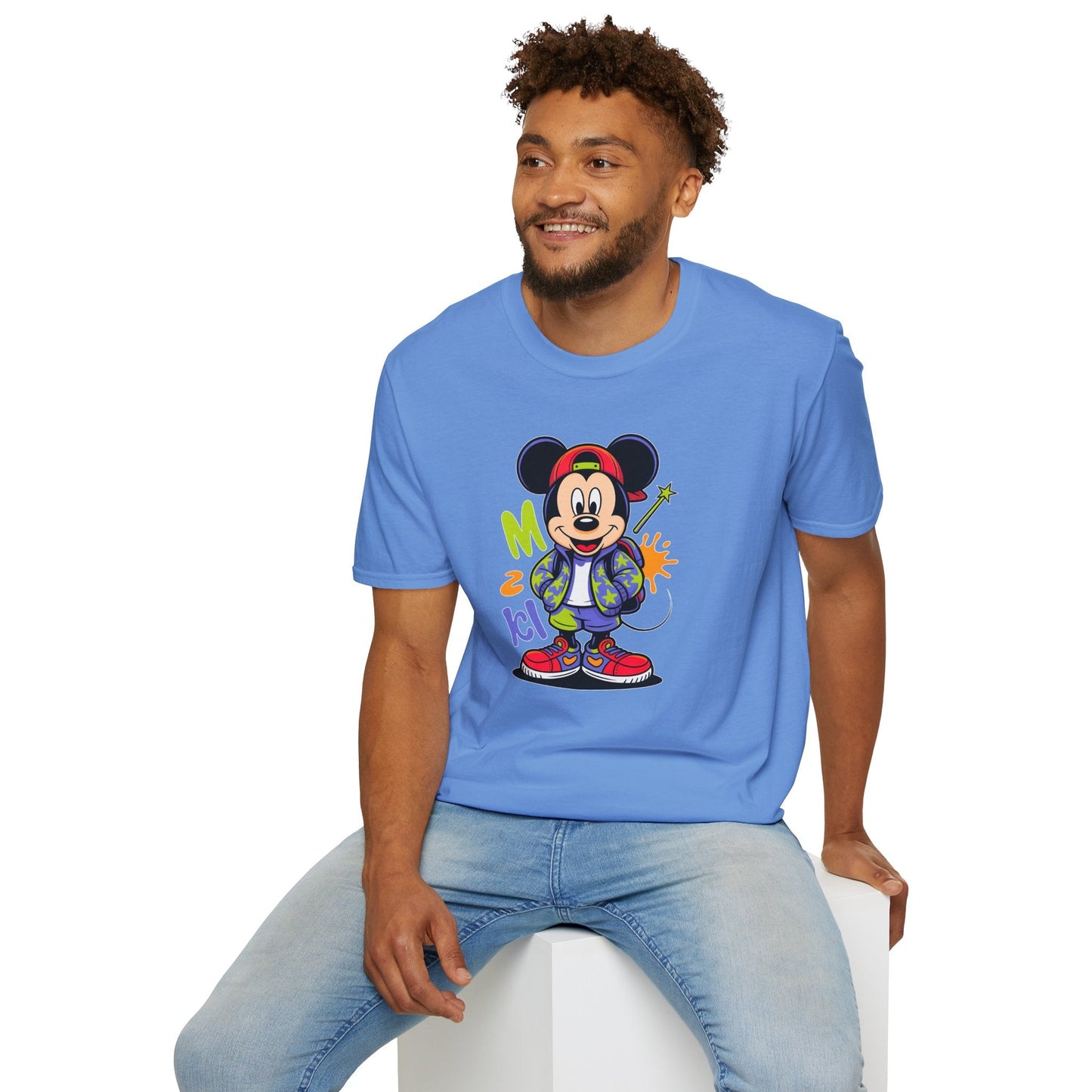Cartoon T Shirt With Animation Design Unisex Gildan Softstyle 64000 Tee For Funny Animals
