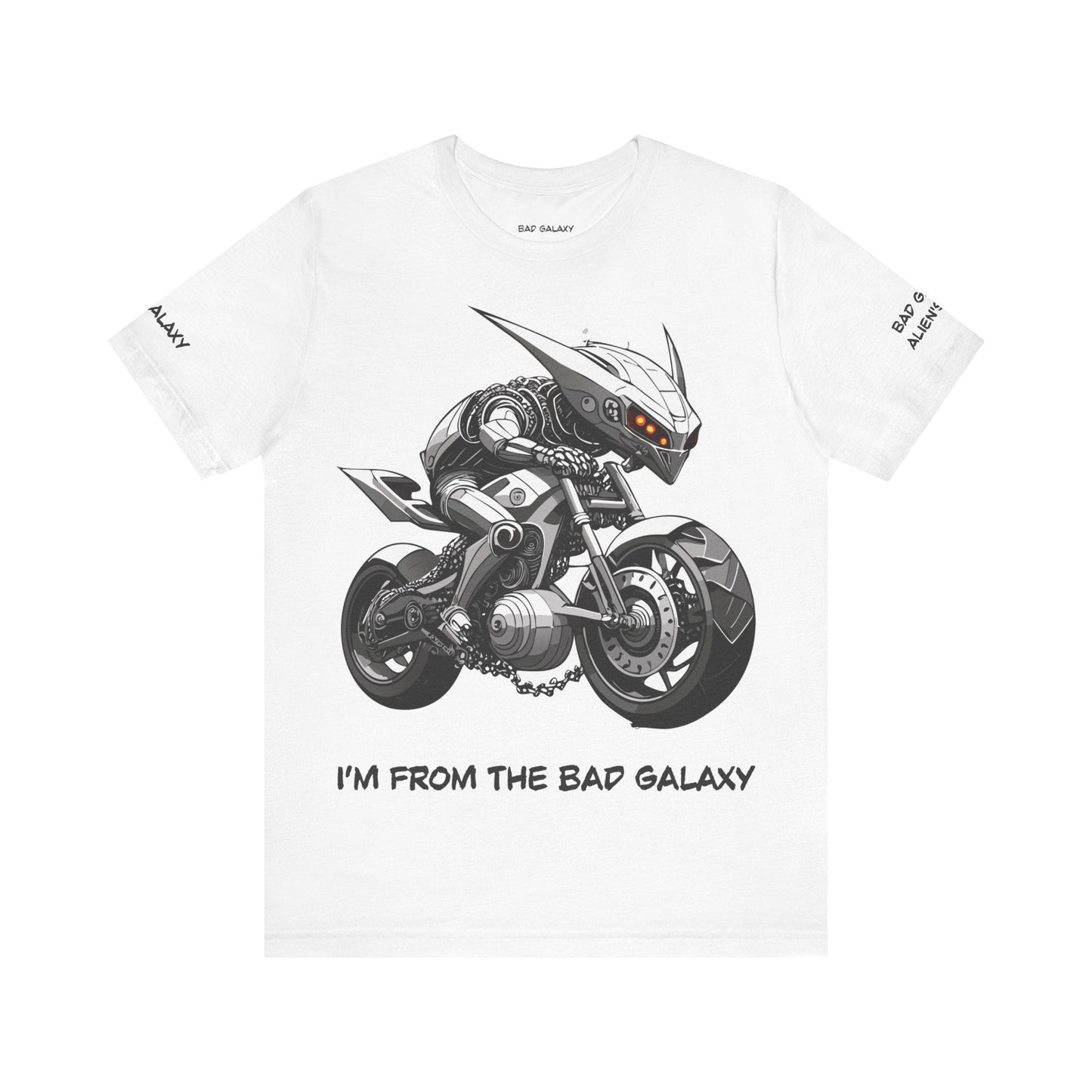 Alien Tee Shirt From Bad Galaxy Made To Order 100 Percent Cotton Lightweight Tee Made In USA