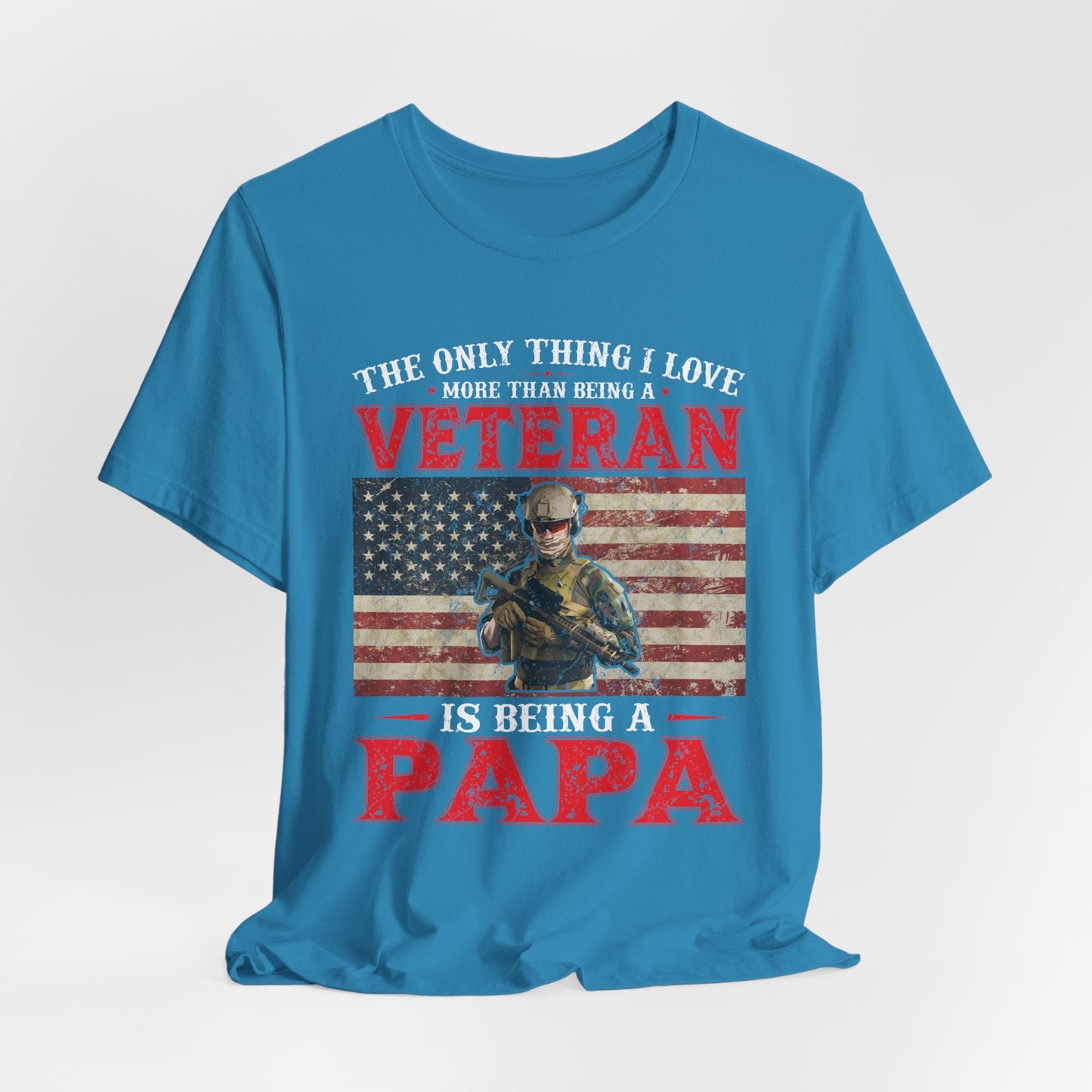 Army Veteran Patriotic Graphic Design Unisex Cotton T-Shirt v30