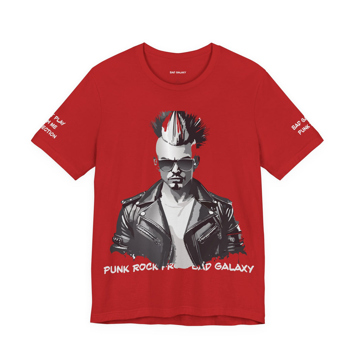 Punk Rock Graphic Unisex Cotton Bella+Canvas Tee with Art Design b39