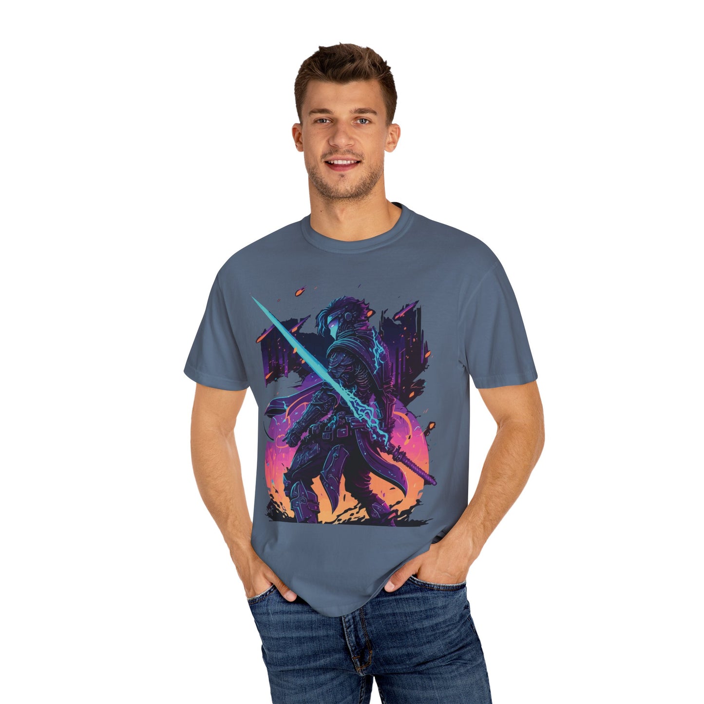 T-shirt unisexe avec chevalier en armure