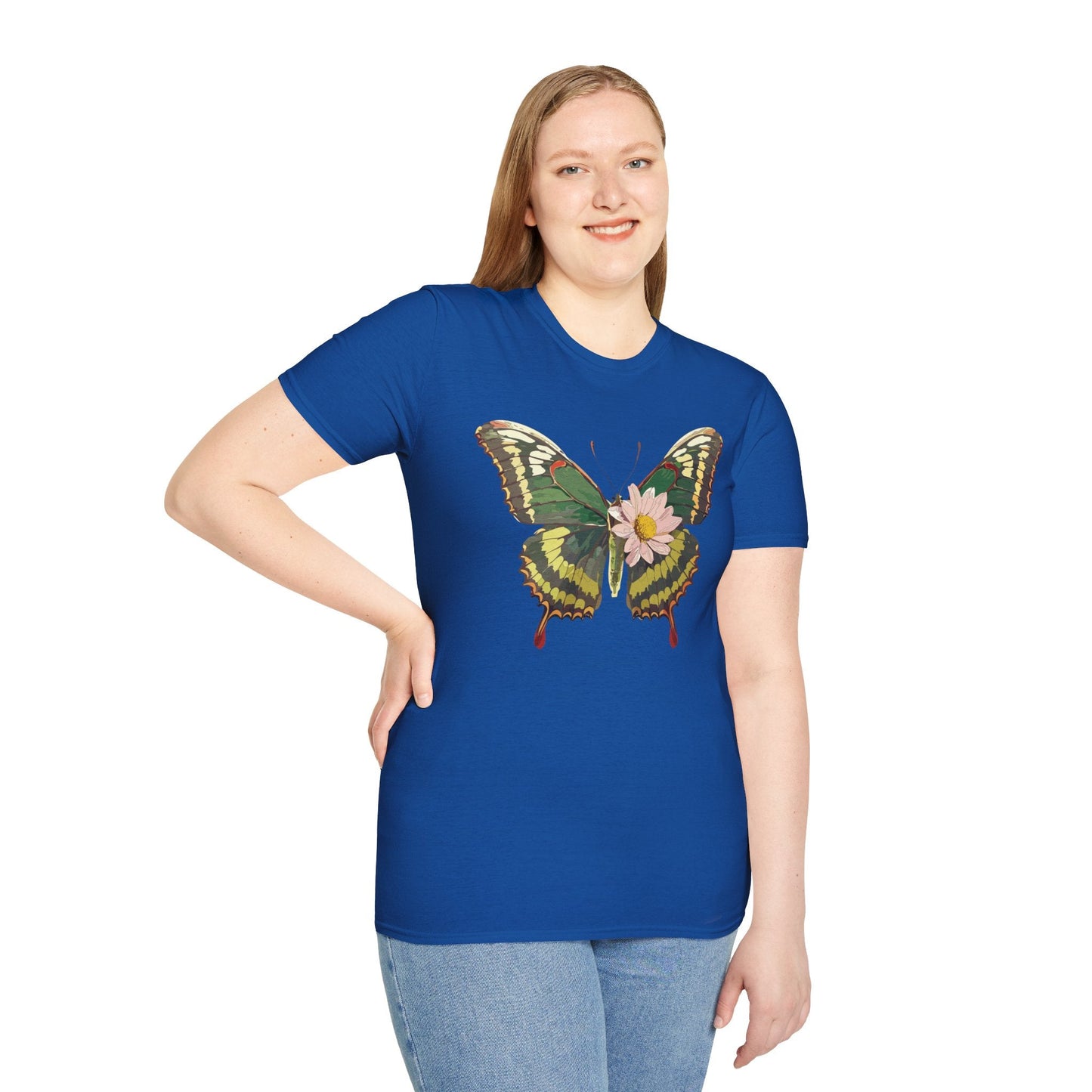 Butterfly Shirt Unisex Monarch Butterfly Tee Gildan Softstyle 64000 100% Ring Spun Cotton