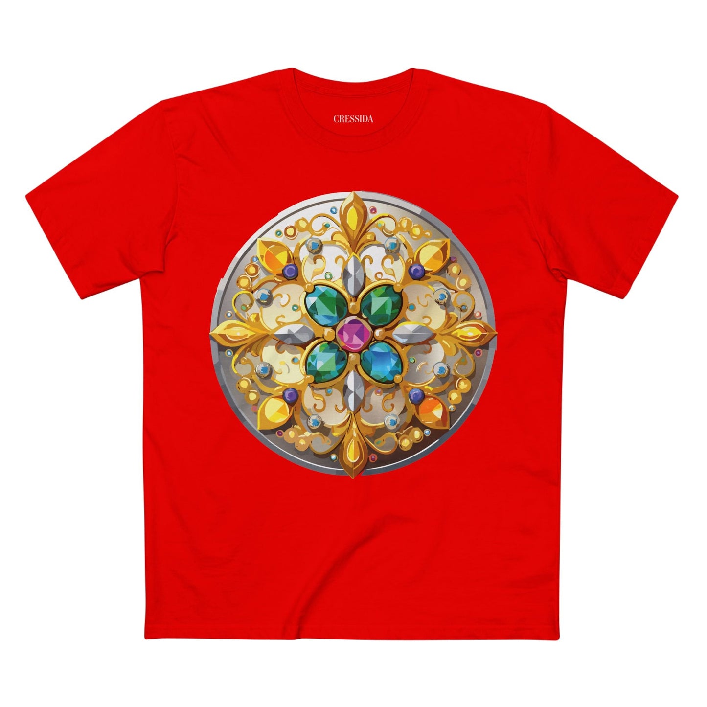 Medallion Graphic T-Shirt Unisex 100 Cotton With Gold Art Design Medal Tee 7