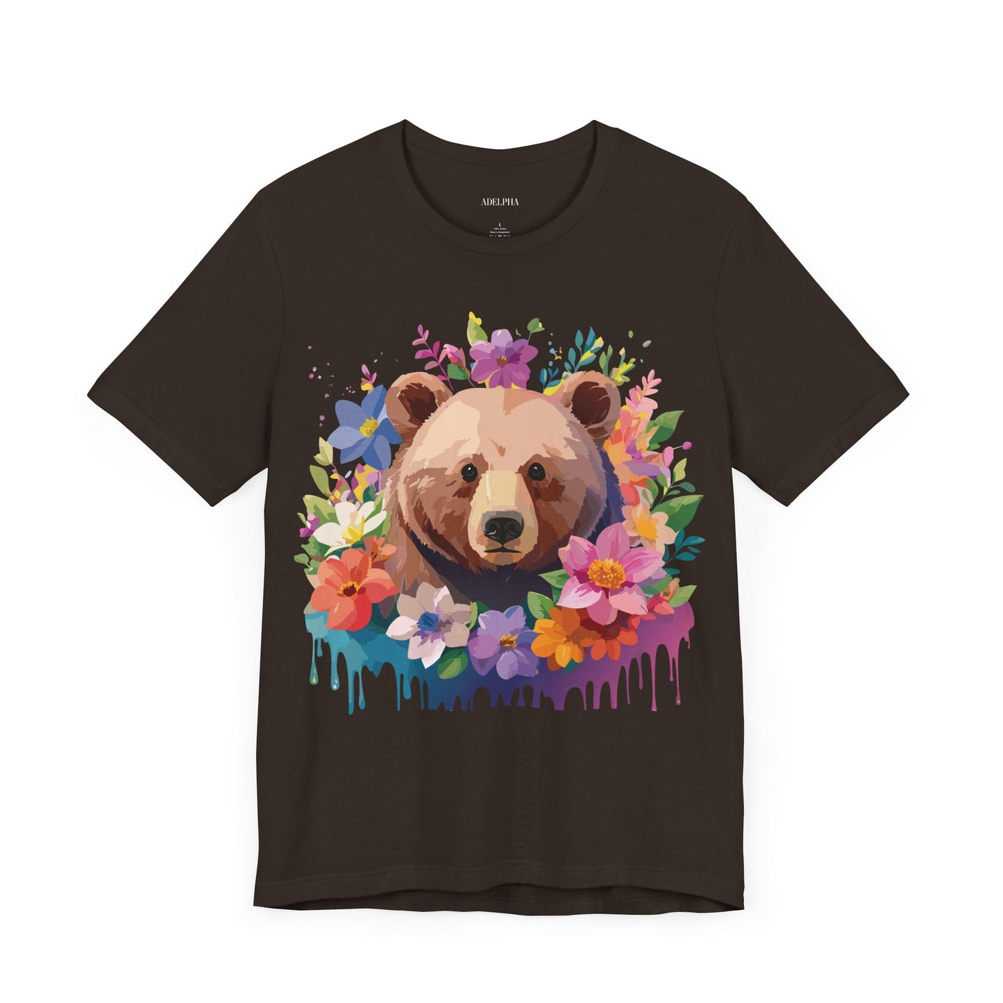 Bear Graphic Tee Adelpha Unisex Vintage Inspired Short Sleeve Shirt