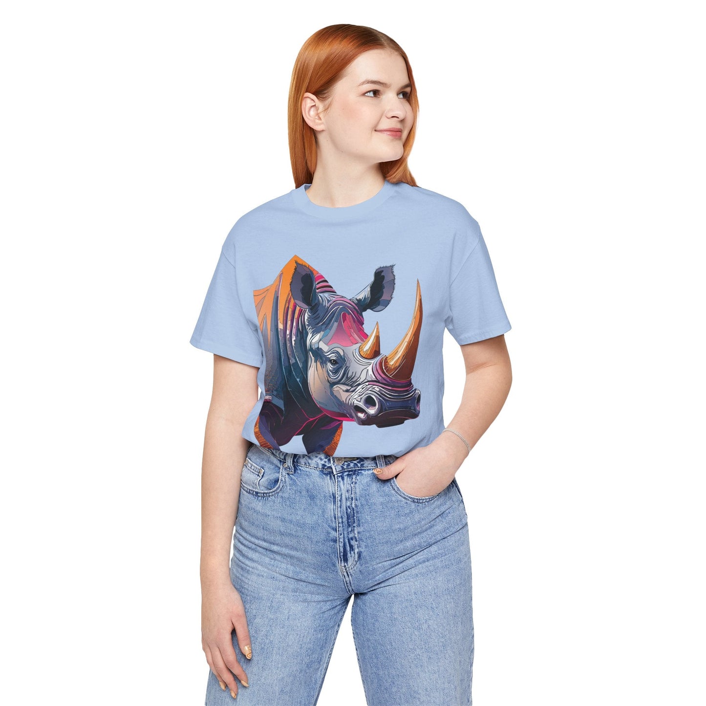 Unisex Animal Print Tee Shirt Featuring Wild Animals Art Design For Everyday Wear