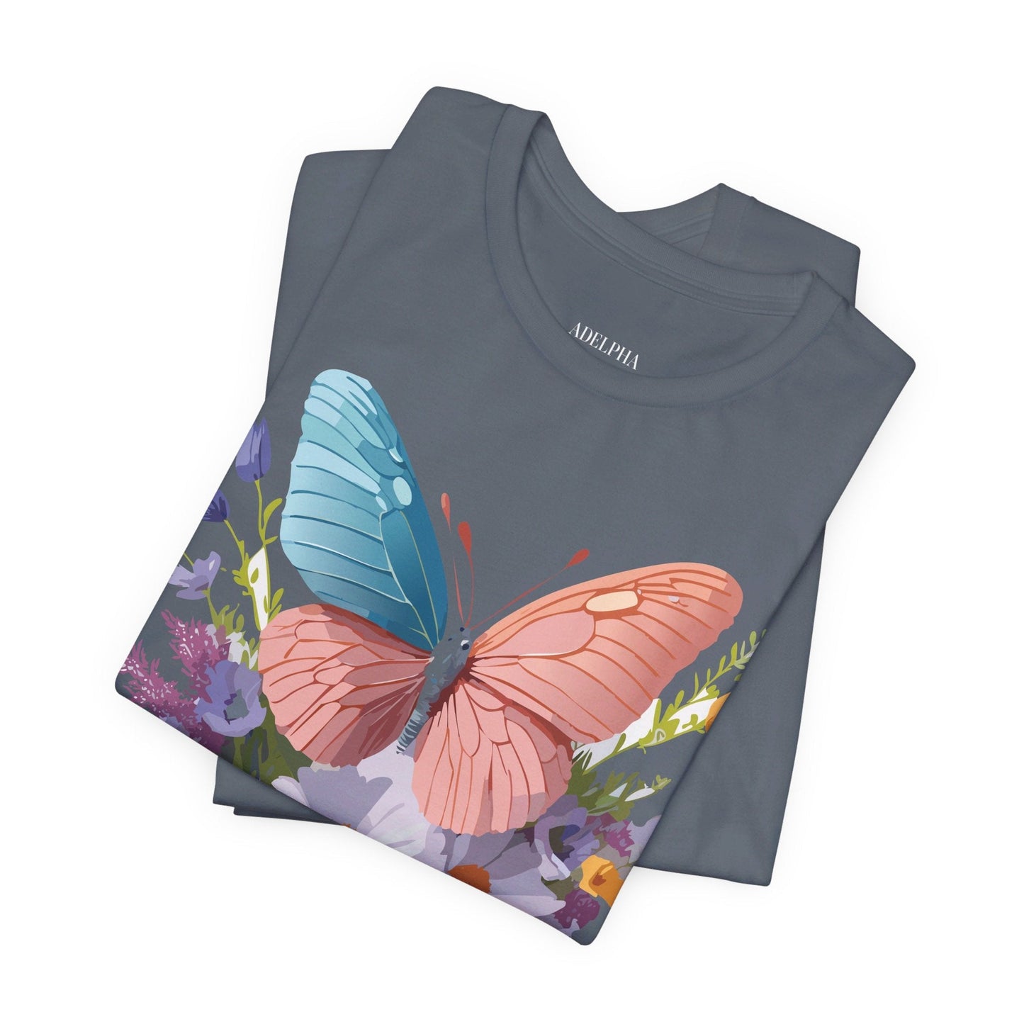 Butterfly Graphic Tee Unisex Adelpha Art Vintage Inspired Short Sleeve Shirt