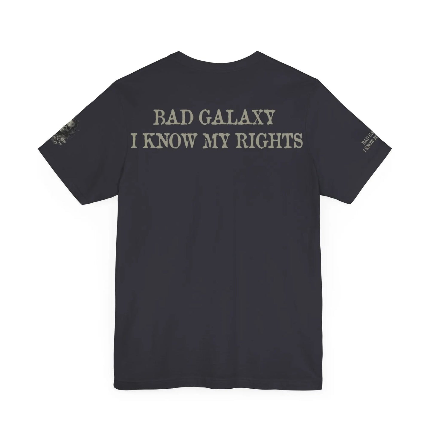 Bad Galaxy Skull T Shirt Made In USA 100 Percent Cotton Eco Friendly Inks Durable Stitching