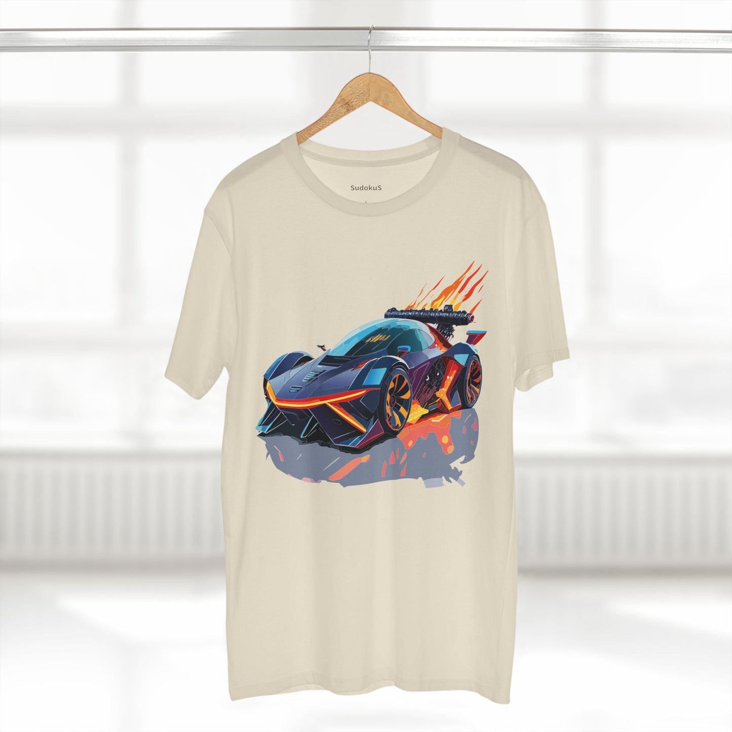 Car Graphic Unisex 100 Cotton Staple Tee 19