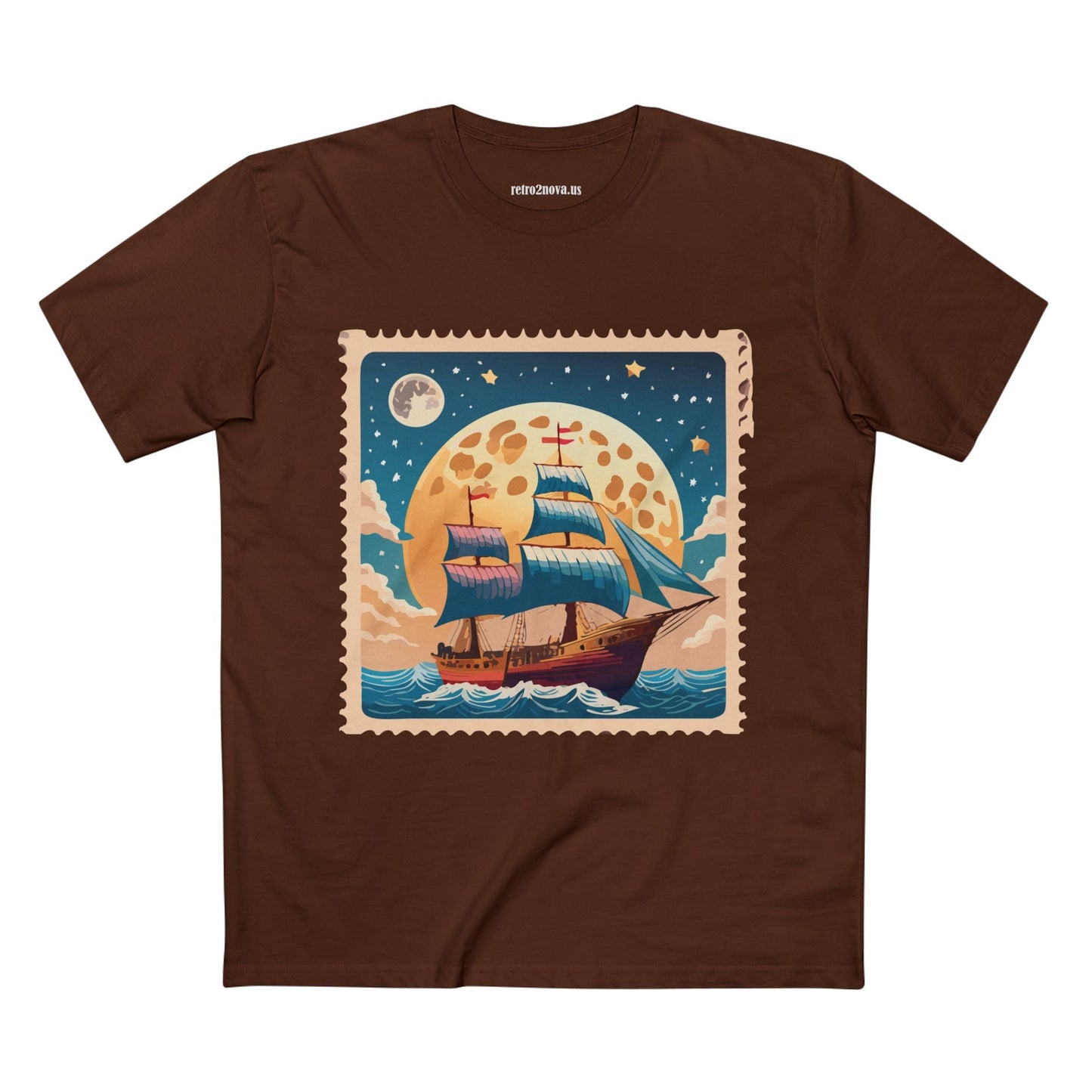 Stamp Shirt Postage Stamp Tee Unisex Premium Cotton with Original Art Design Retro2Nova