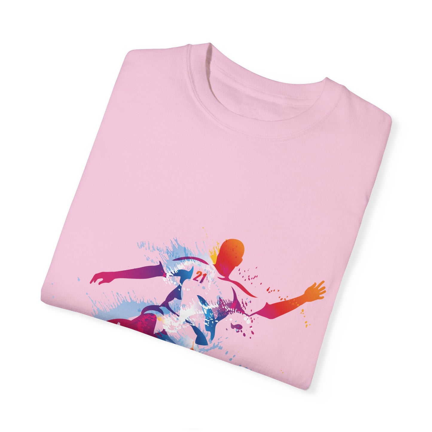 Unisex T-shirt with sports art design