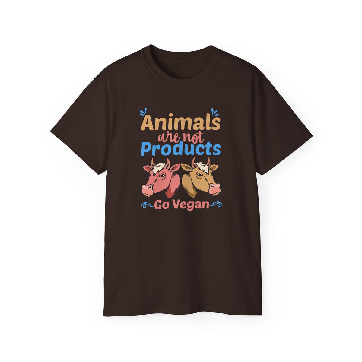 Animals Are Not Products Go Vegan T-Shirt | Vegan Animal Rights Tee