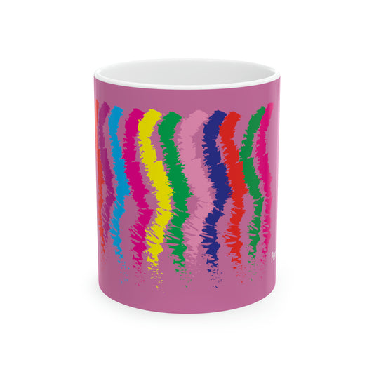 Coffee & Tea Mug with Stripes print