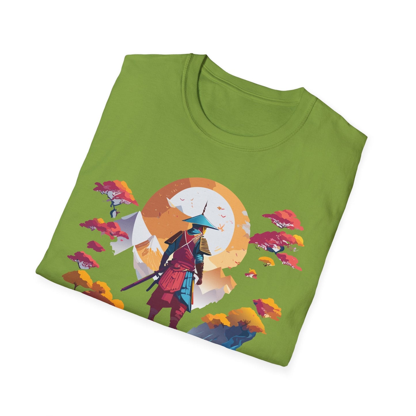 Gildan Softstyle 64000 Samurai T Shirt Unisex Cotton Tee With Samurai Design Relaxed Fit