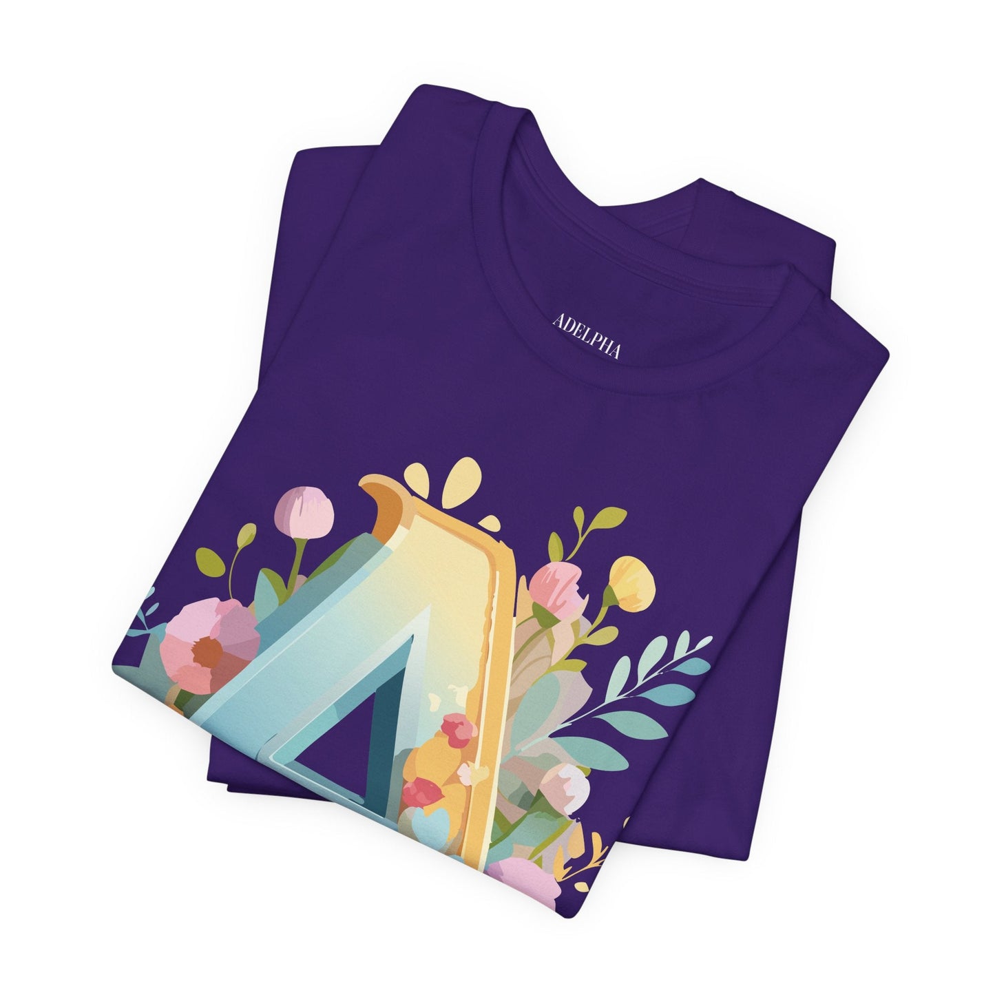Letter A Shirt Graphic Tee Unisex Jersey Short Sleeve Adelpha Vintage Inspired Art Design