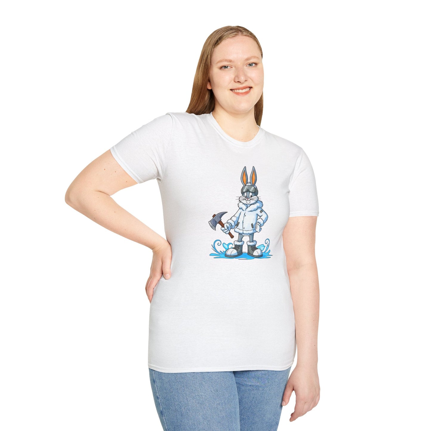 Bugs Bunny T Shirt Unisex Cartoon Animation Graphic Tee Softstyle Short Sleeve By Gildan 64000